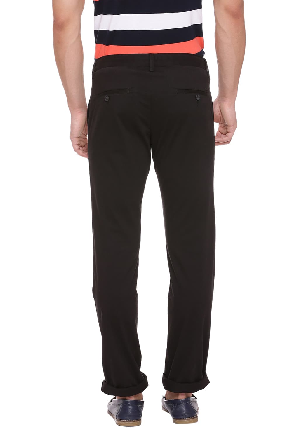 BASICS TAPERED FIT STRETCH TROUSER