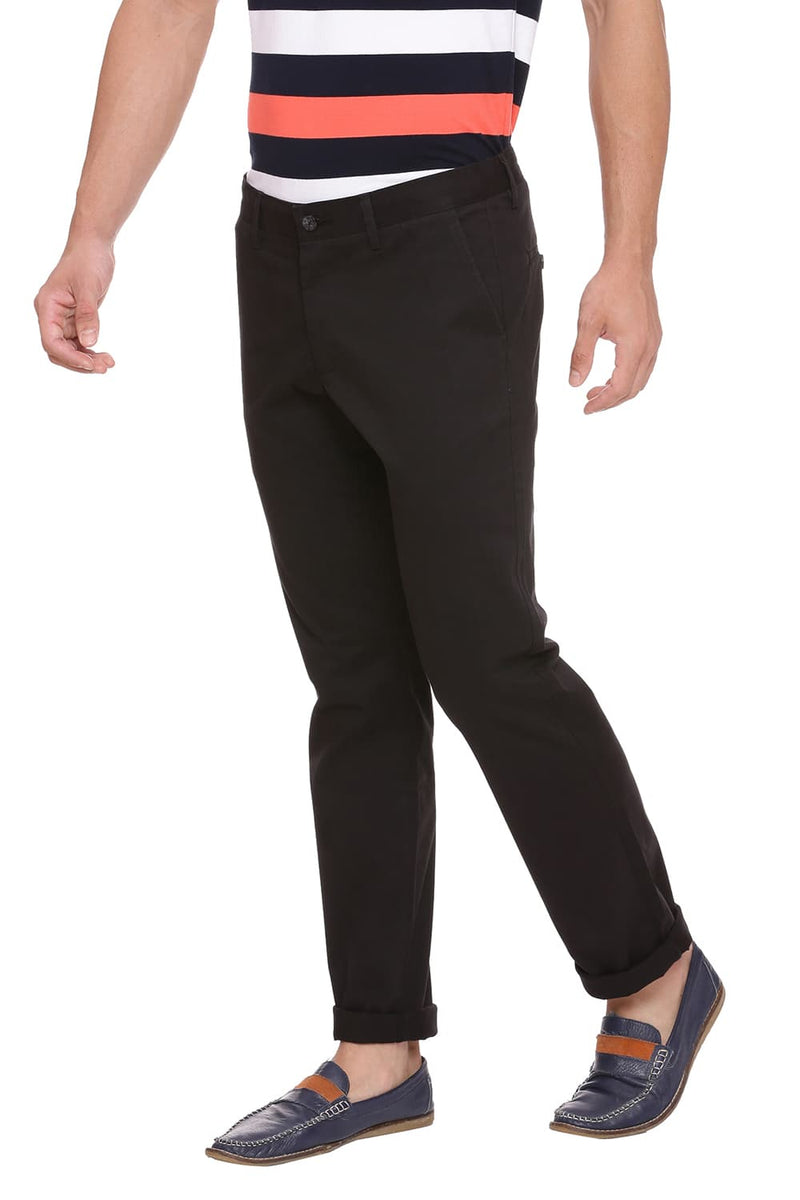 BASICS TAPERED FIT STRETCH TROUSER