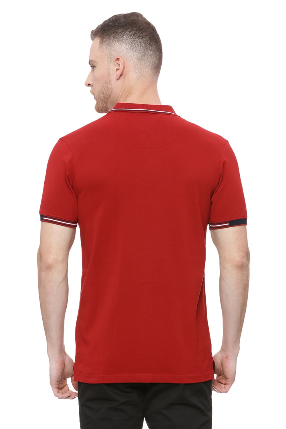 BASICS MUSCLE FIT POLO T SHIRT