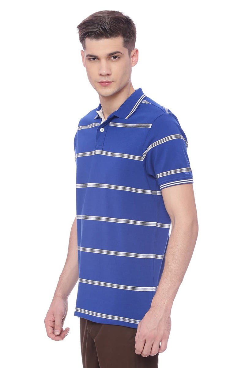 BASICS MUSCLE FIT POLO T SHIRT