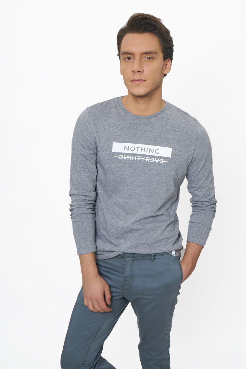 BASICS MUSCLE FIT CREW NECK T SHIRT