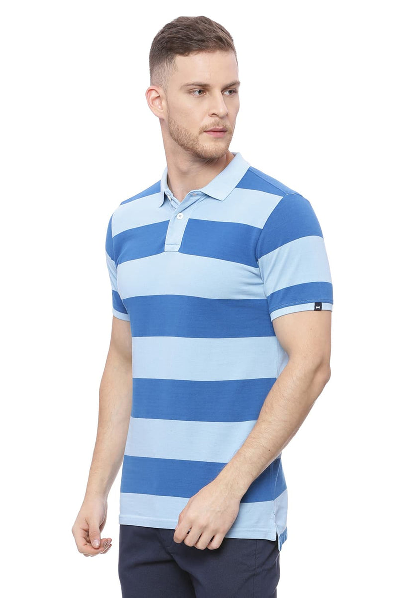 BASICS MUSCLE FIT POLO T SHIRT