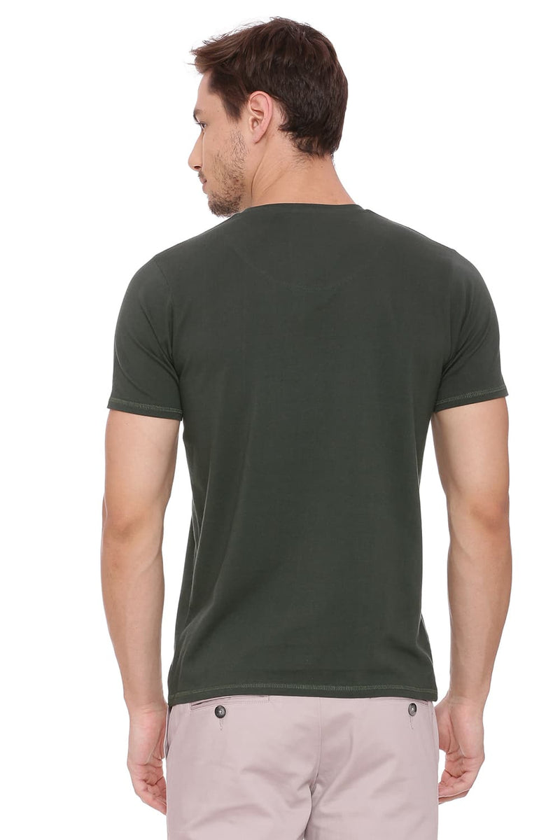 BASICS MUSCLE FIT CREW NECK T SHIRT