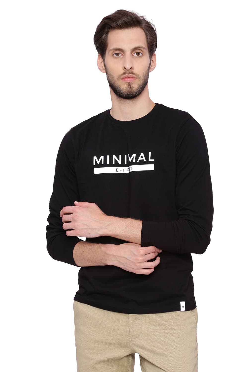 BASICS MUSCLE FIT CREW NECK T SHIRT