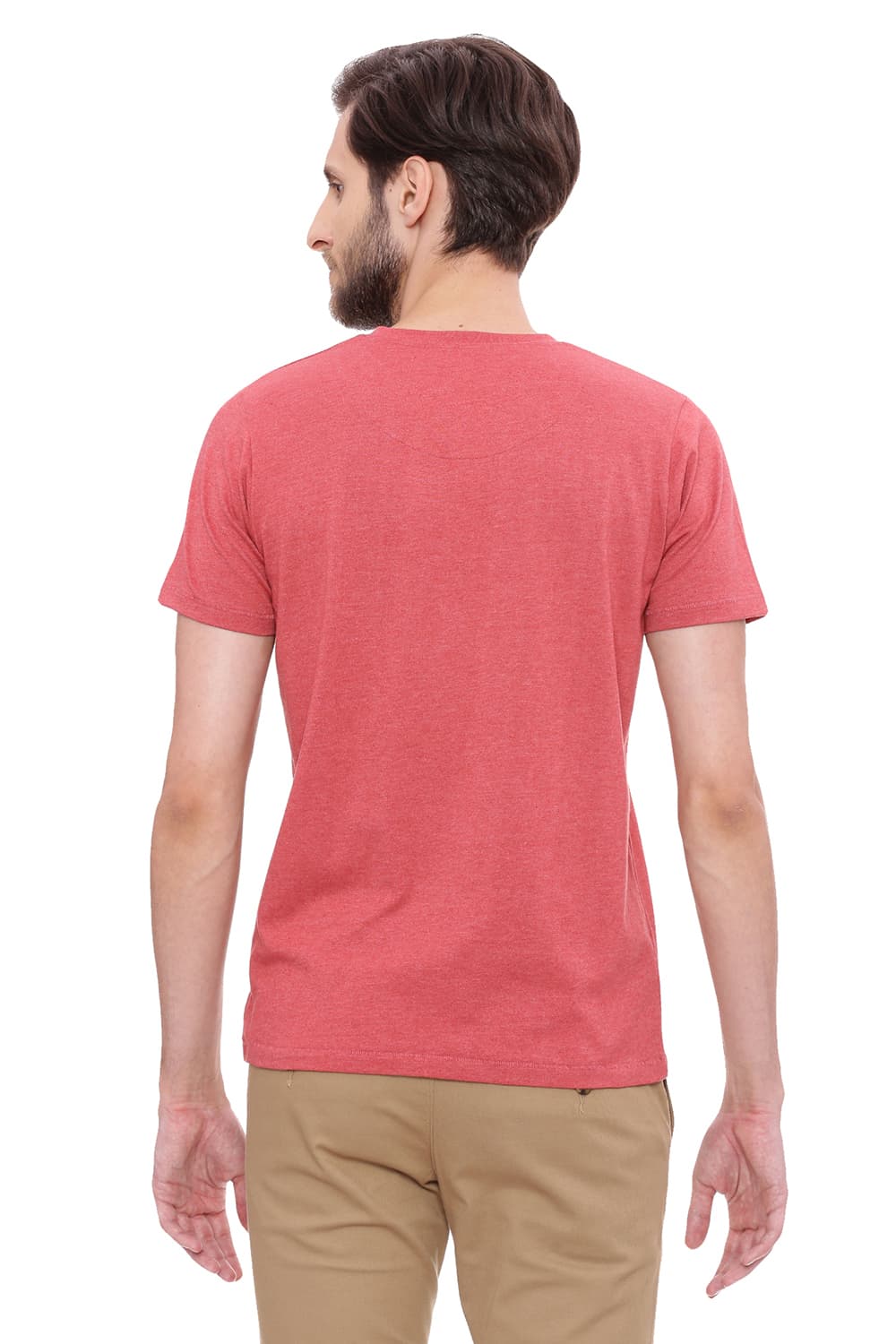 BASICS MUSCLE FIT V NECK T SHIRT