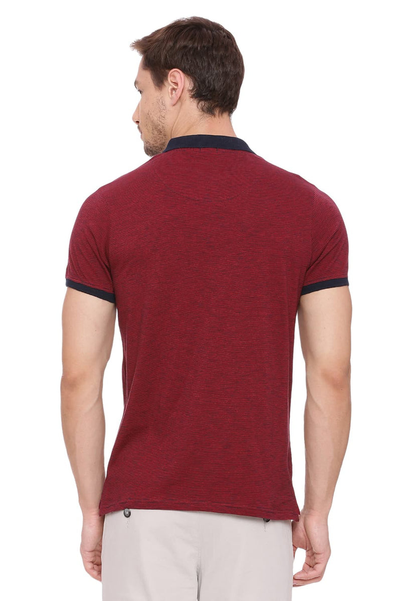 BASICS MUSCLE FIT POLO T SHIRT