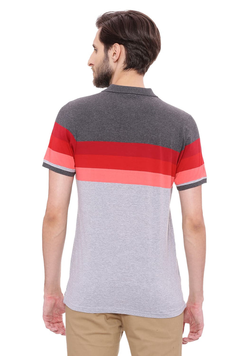 BASICS MUSCLE FIT POLO T SHIRT