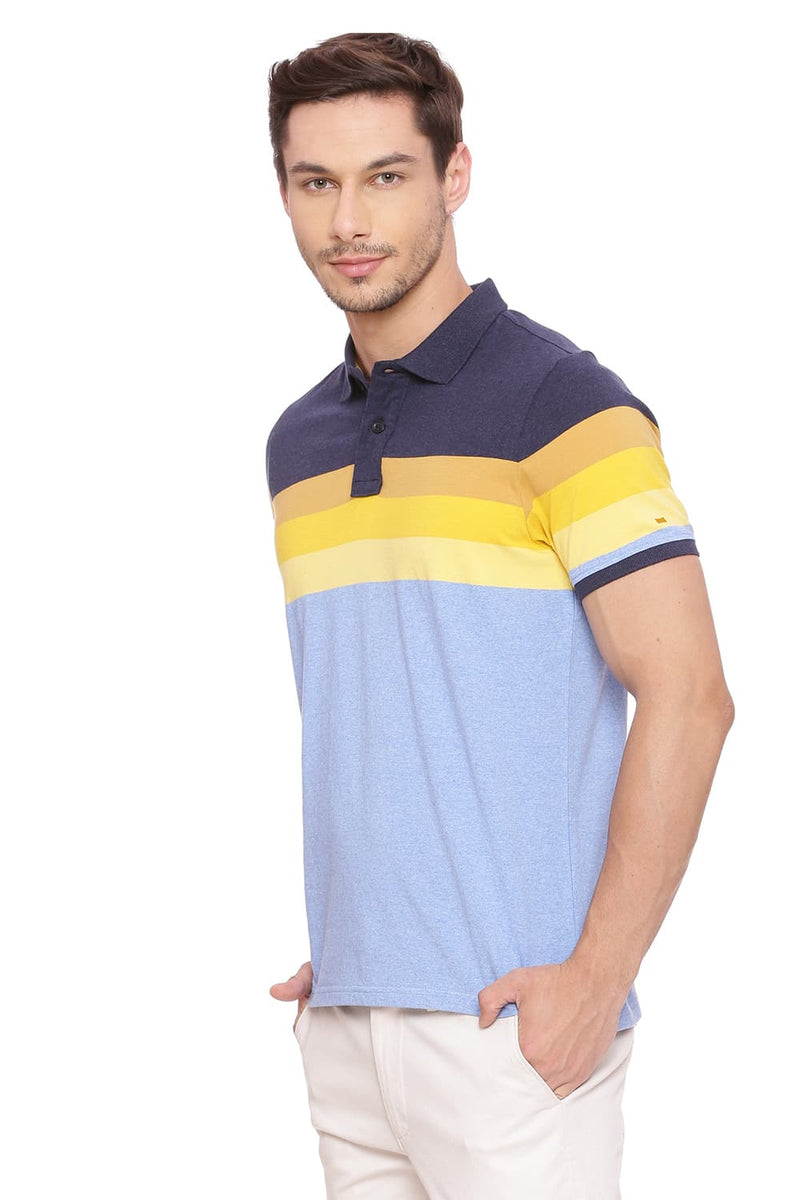 BASICS MUSCLE FIT POLO T SHIRT