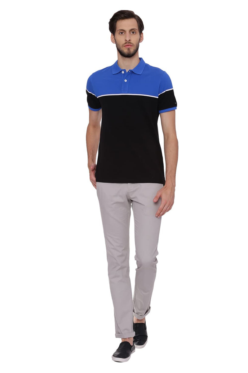 BASICS MUSCLE FIT POLO T SHIRT