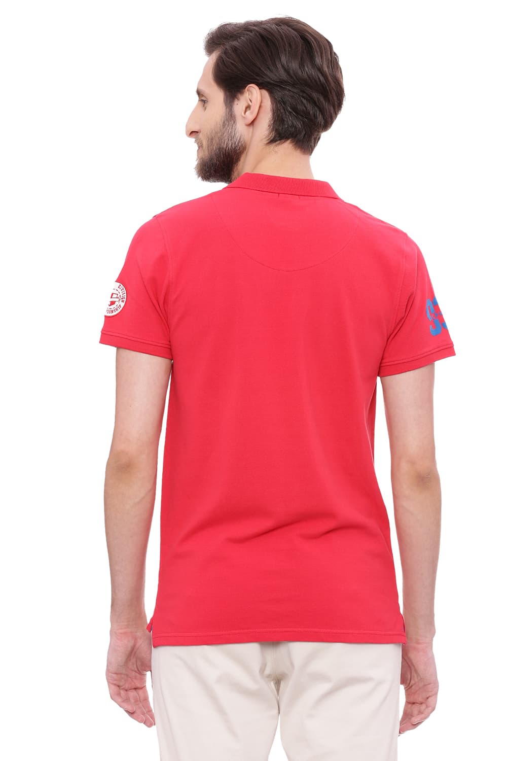 BASICS MUSCLE FIT POLO T SHIRT