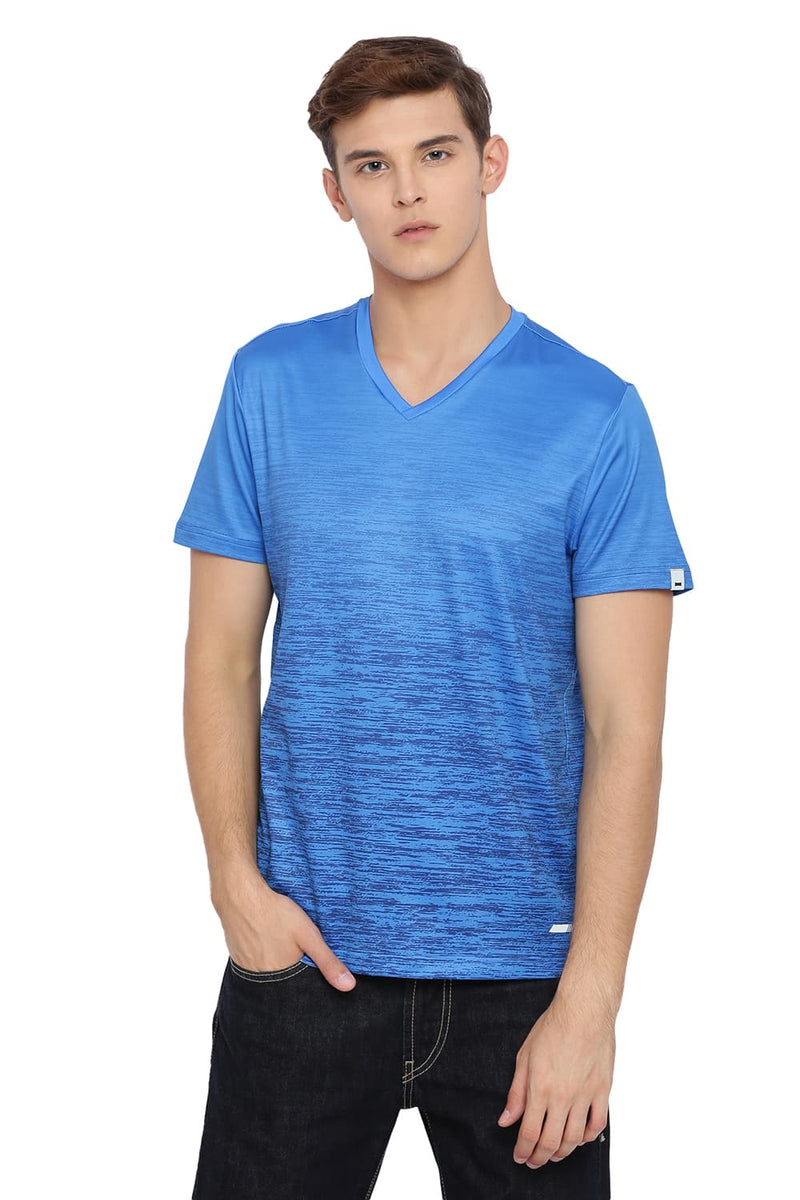 BASICS MUSCLE FIT V NECK T SHIRT