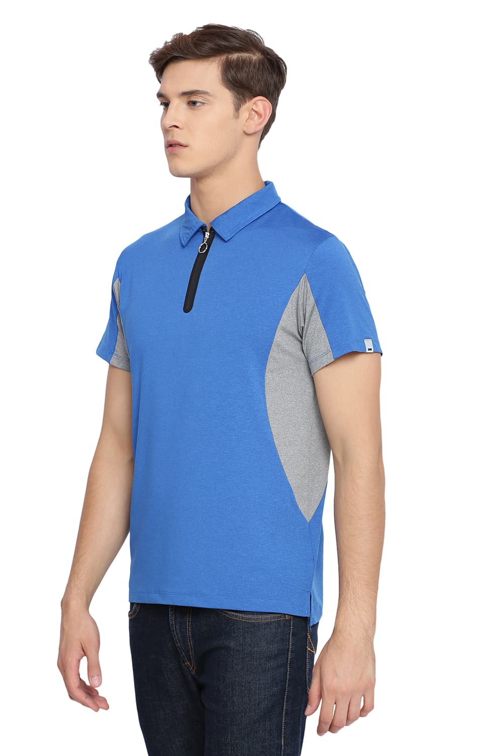 BASICS MUSCLE FIT POLO T SHIRT