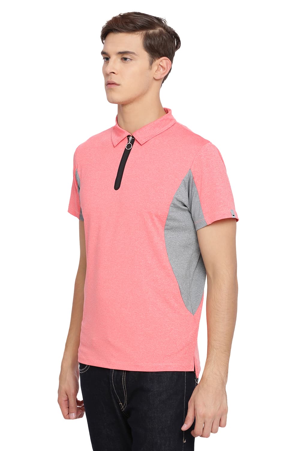 BASICS MUSCLE FIT POLO T SHIRT