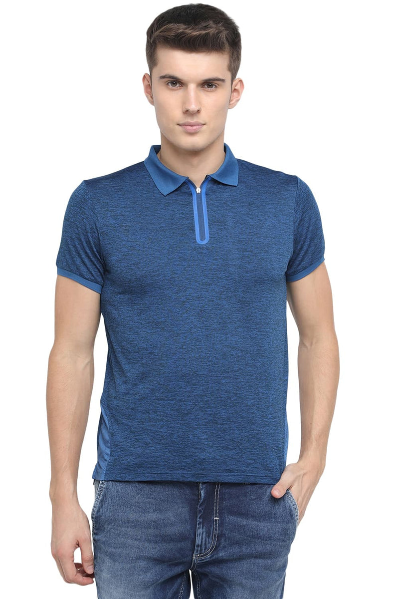 BASICS MUSCLE FIT POLO T SHIRT