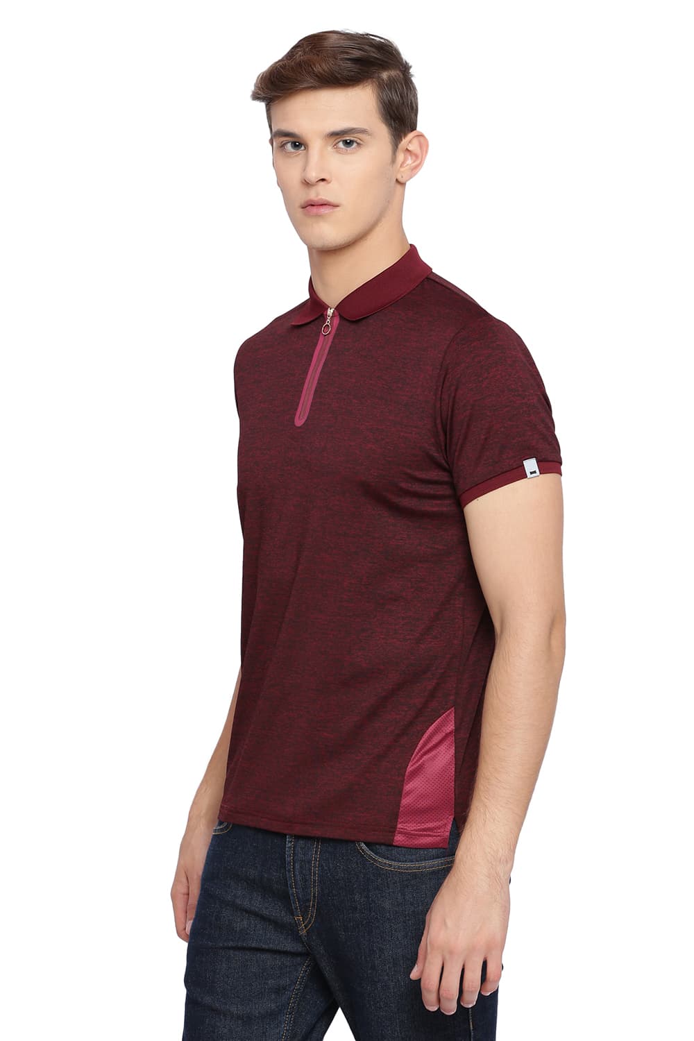 BASICS MUSCLE FIT POLO T SHIRT