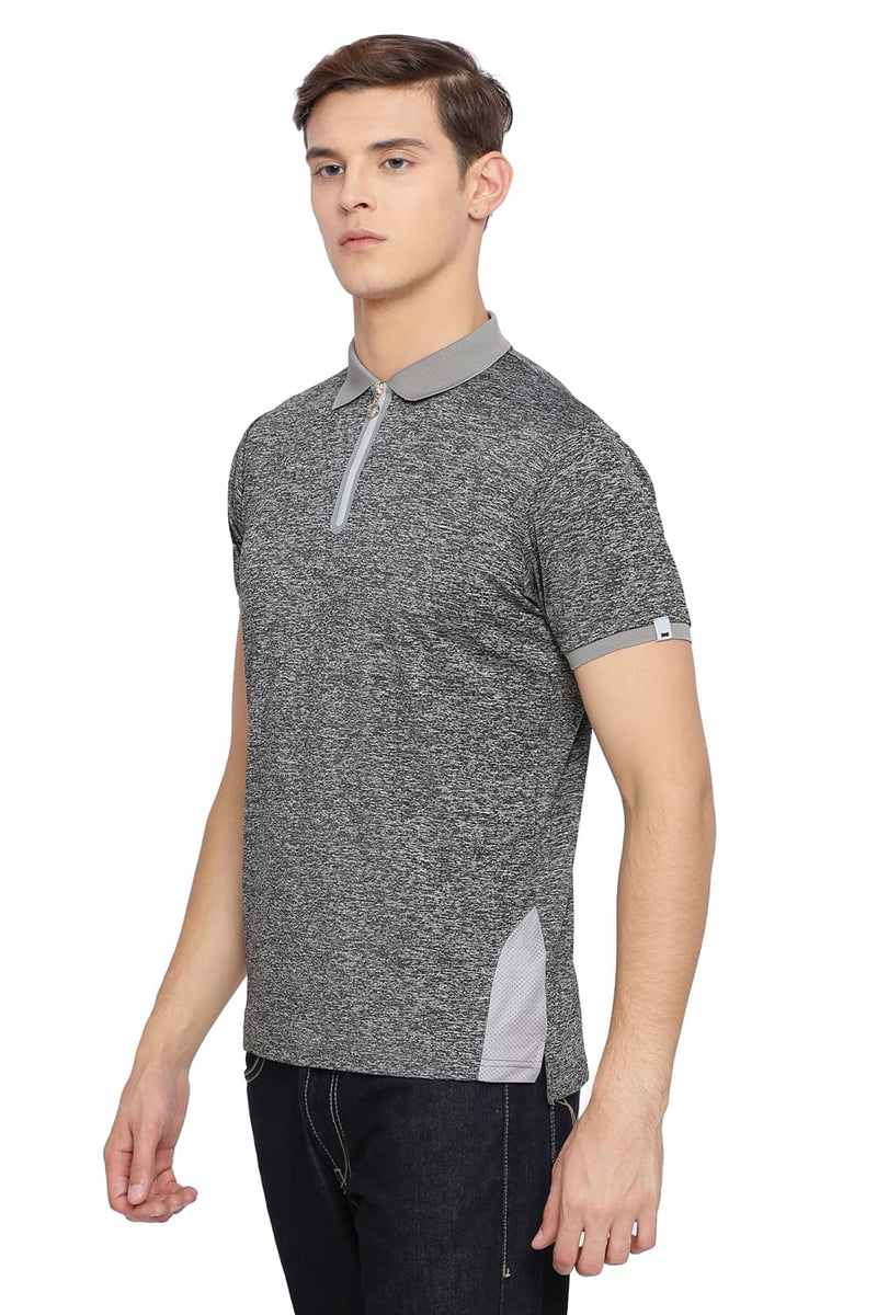 BASICS MUSCLE FIT POLO T SHIRT