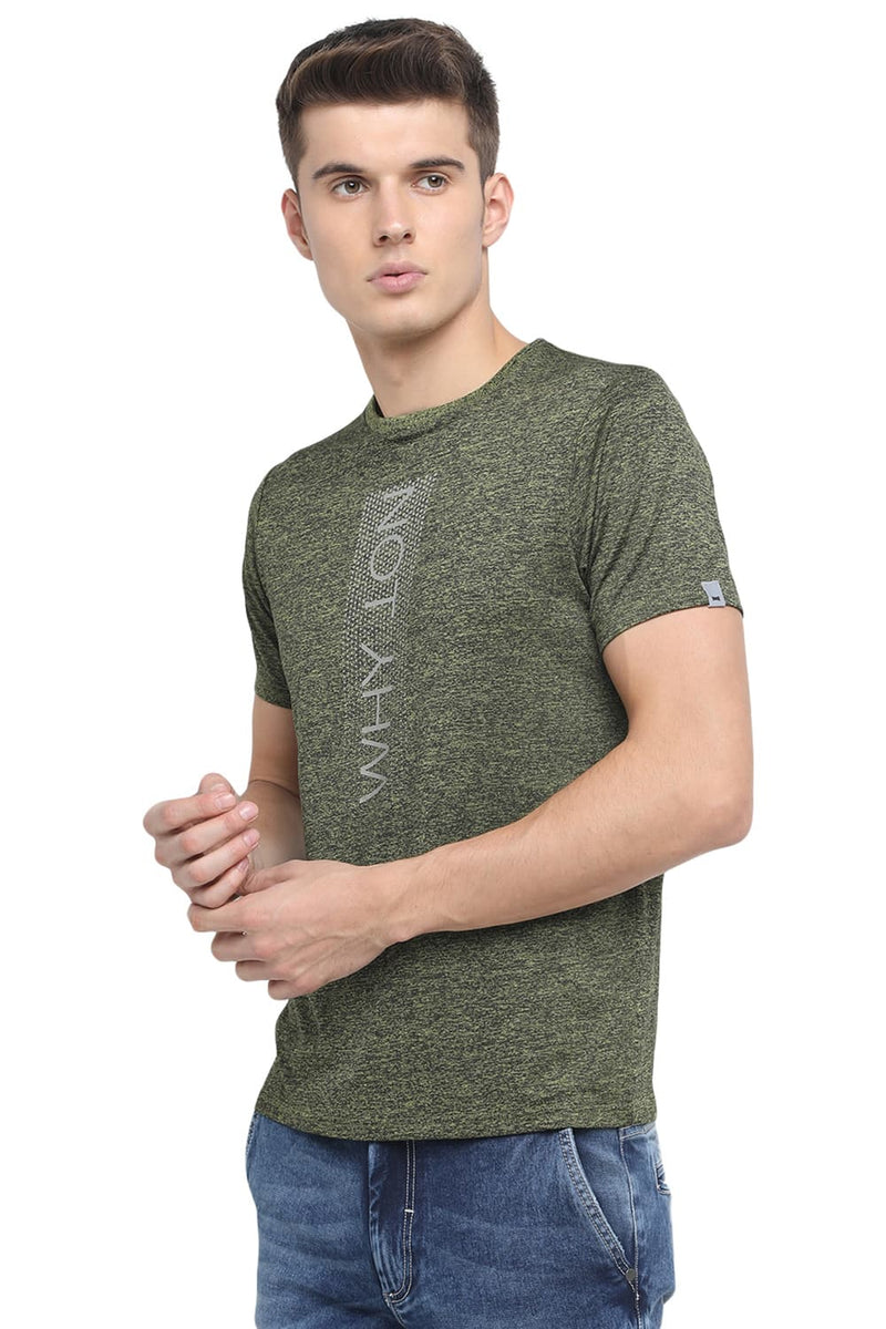 BASICS MUSCLE FIT CREW NECK T SHIRT