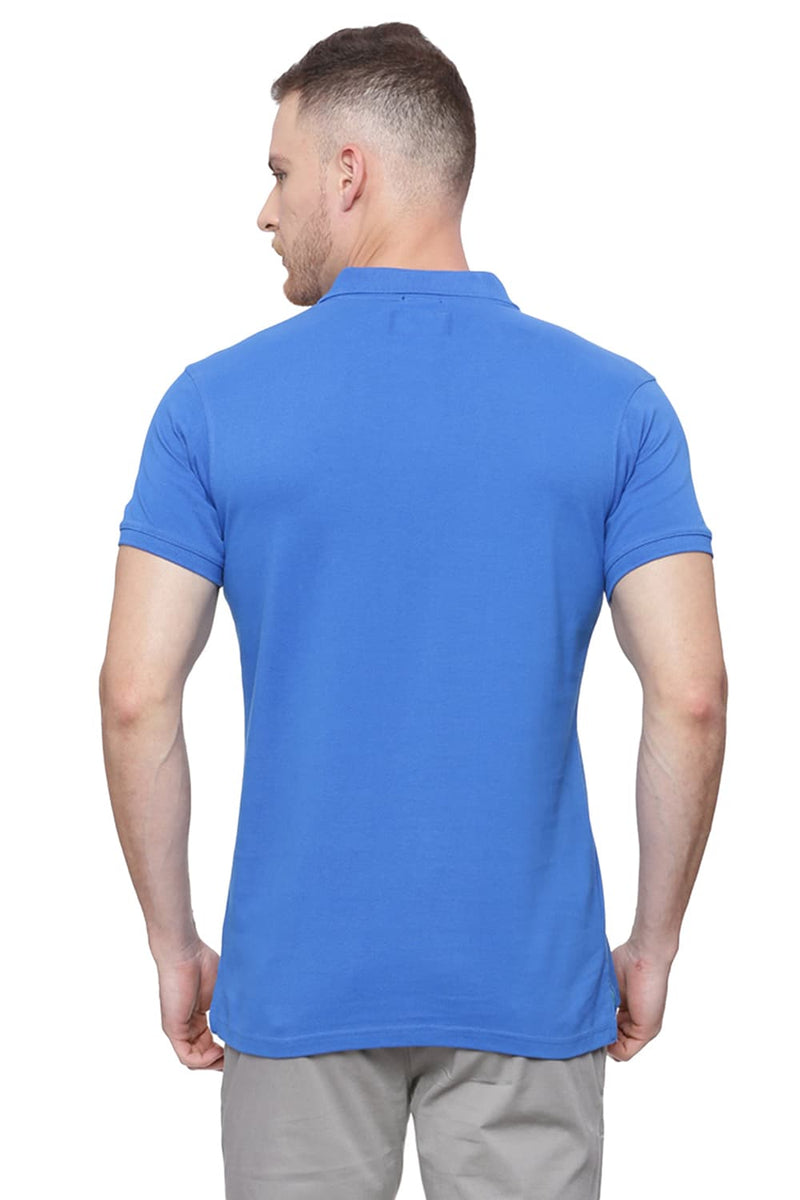 BASICS MUSCLE FIT MANDARIN POLO T SHIRT