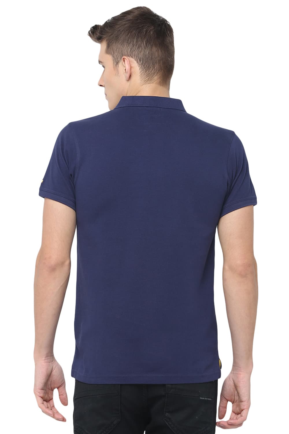 BASICS MUSCLE FIT HEATHER POLO T.SHIRT