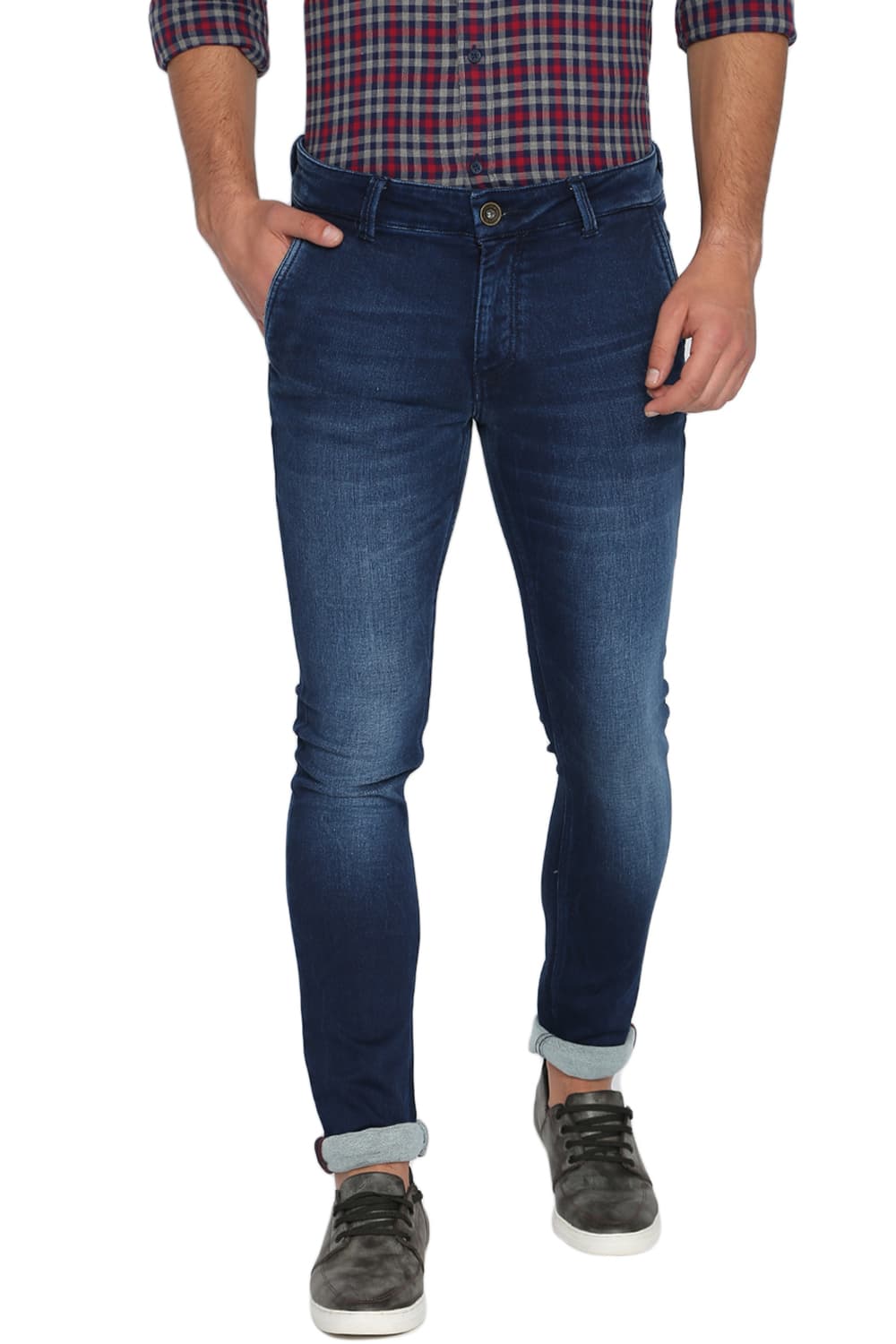 BASICS BLADE FIT INDIGO STRETCH JEANS