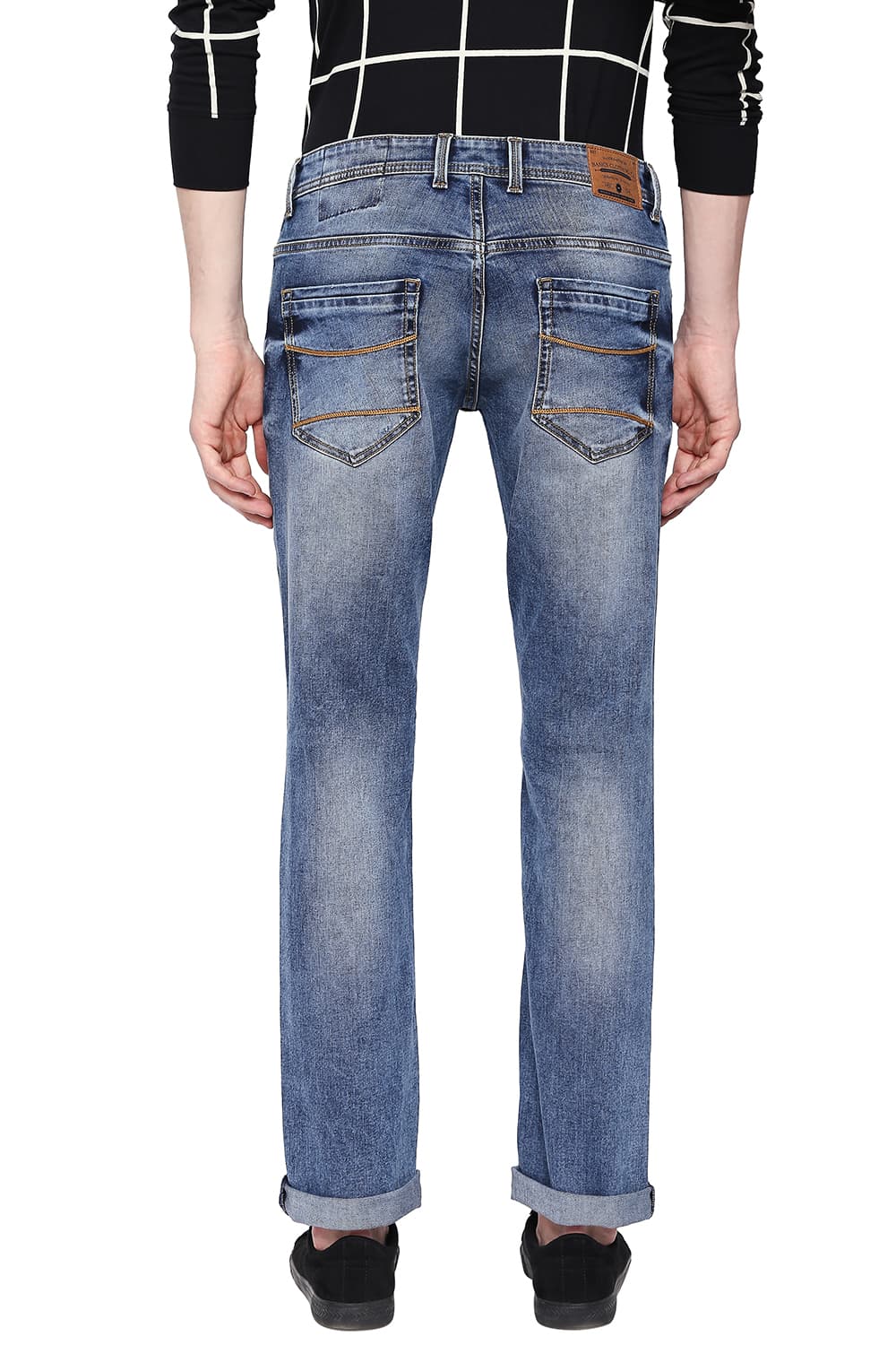 BASICS TORQUE FIT INDIGO STRETCH JEANS