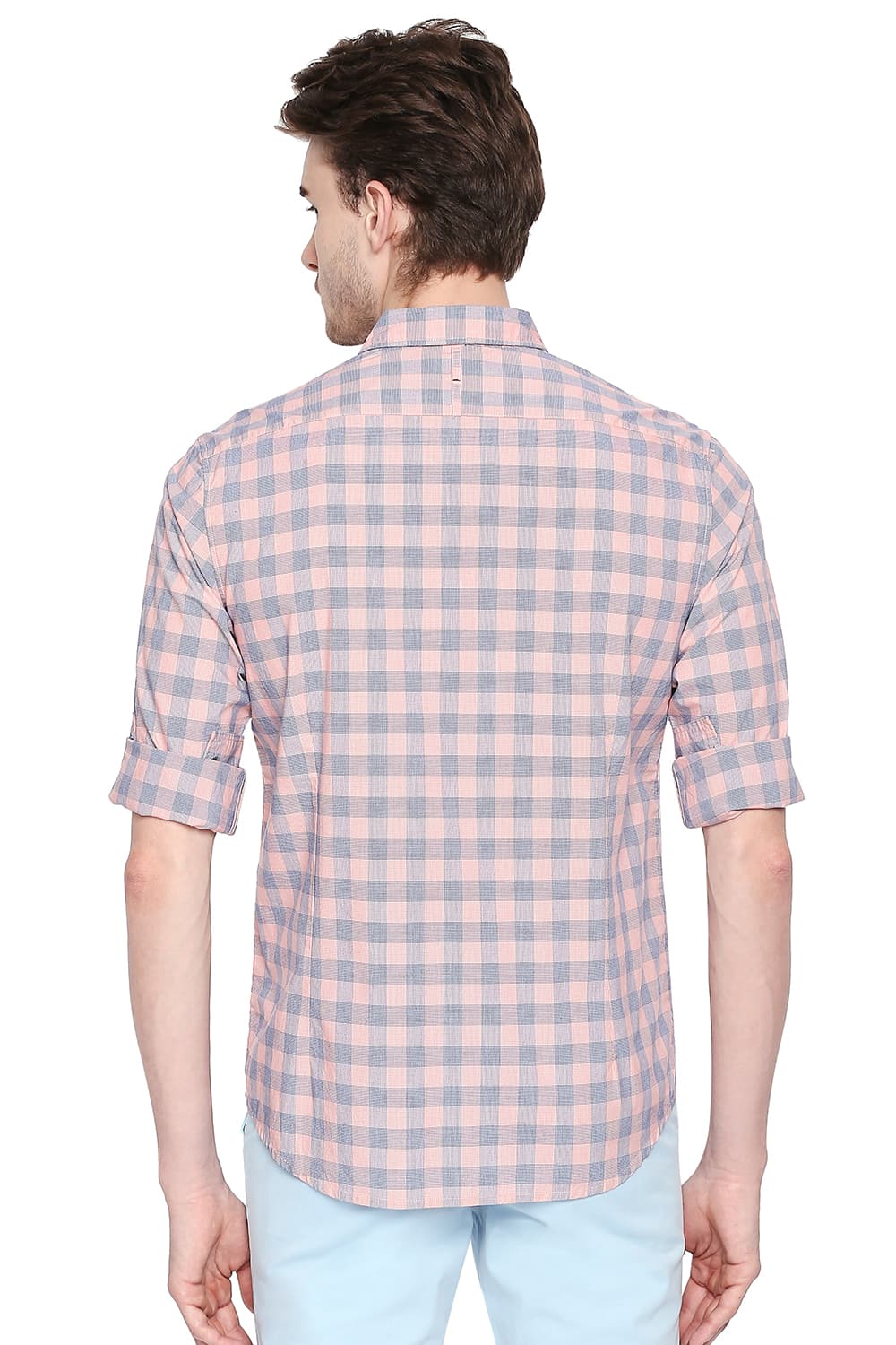 BASICS SLIM FIT CHECKS SHIRT