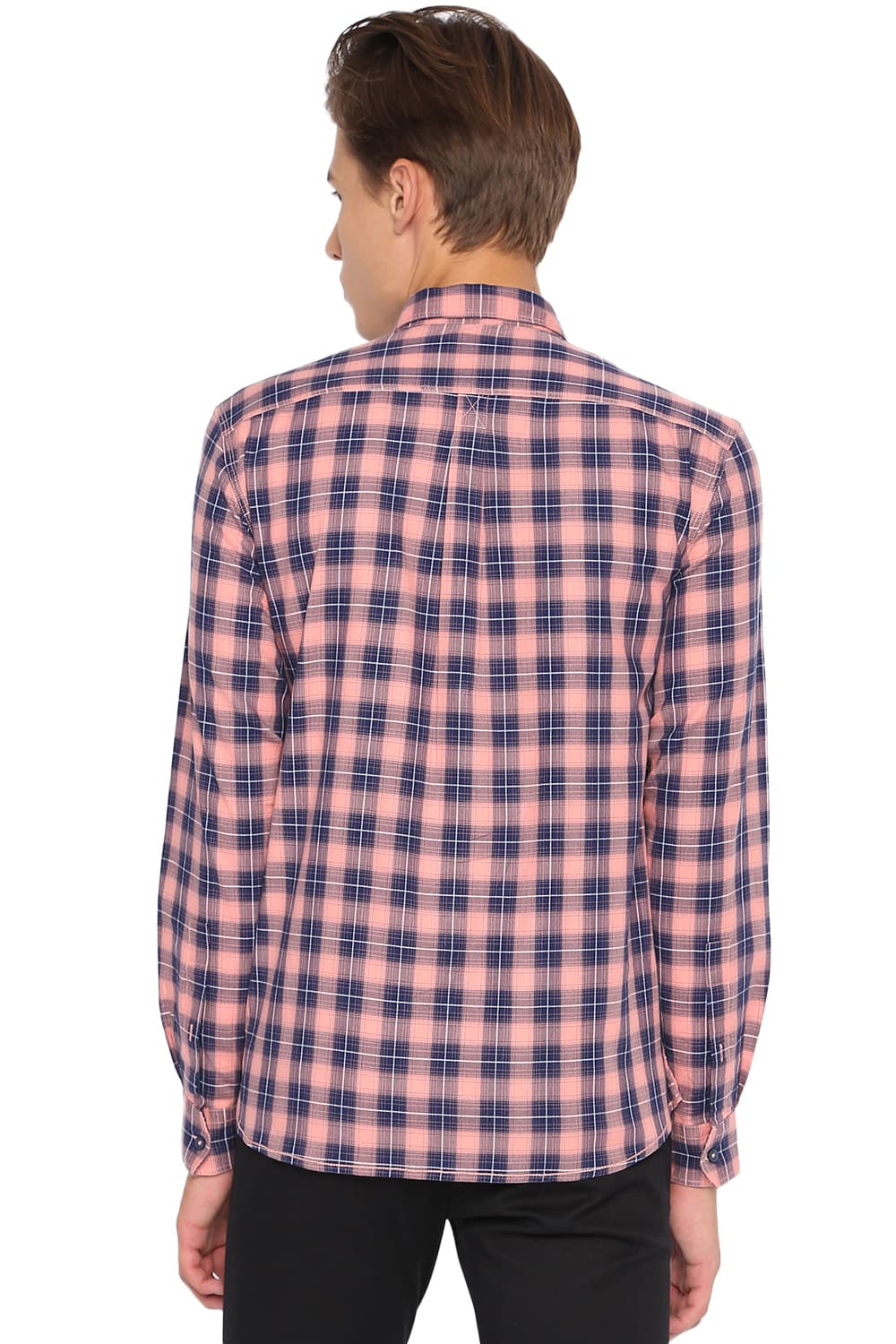 BASICS SLIM FIT CHECKS SHIRT