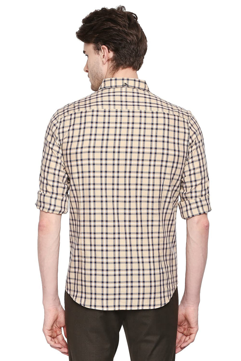 BASICS SLIM FIT CHECKS SHIRT