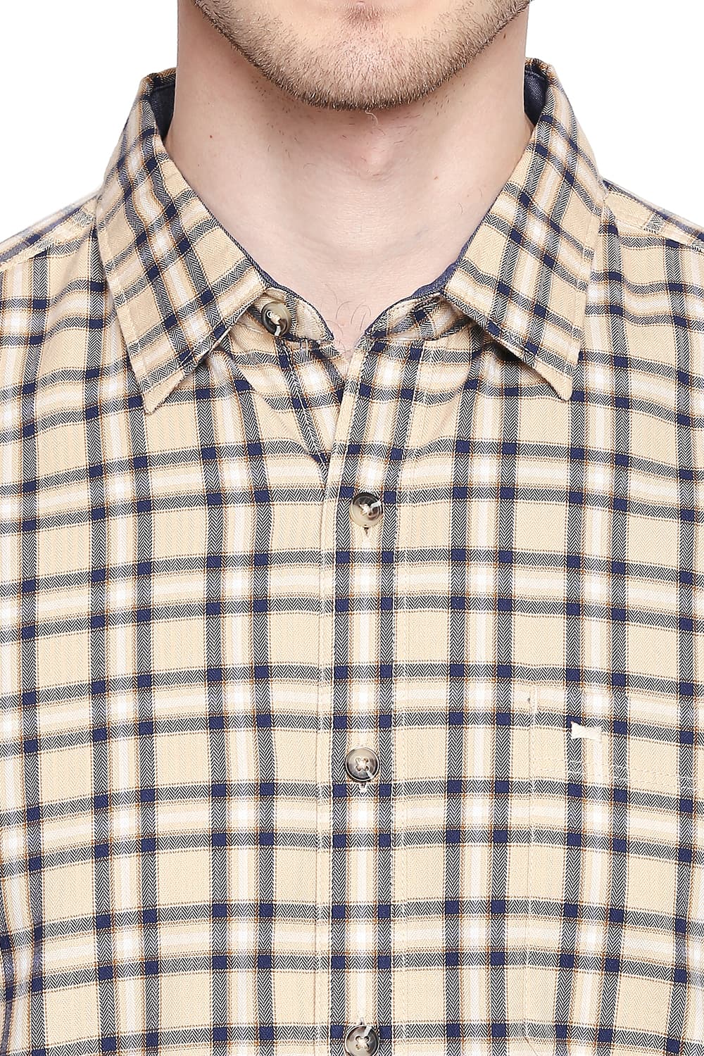 BASICS SLIM FIT CHECKS SHIRT