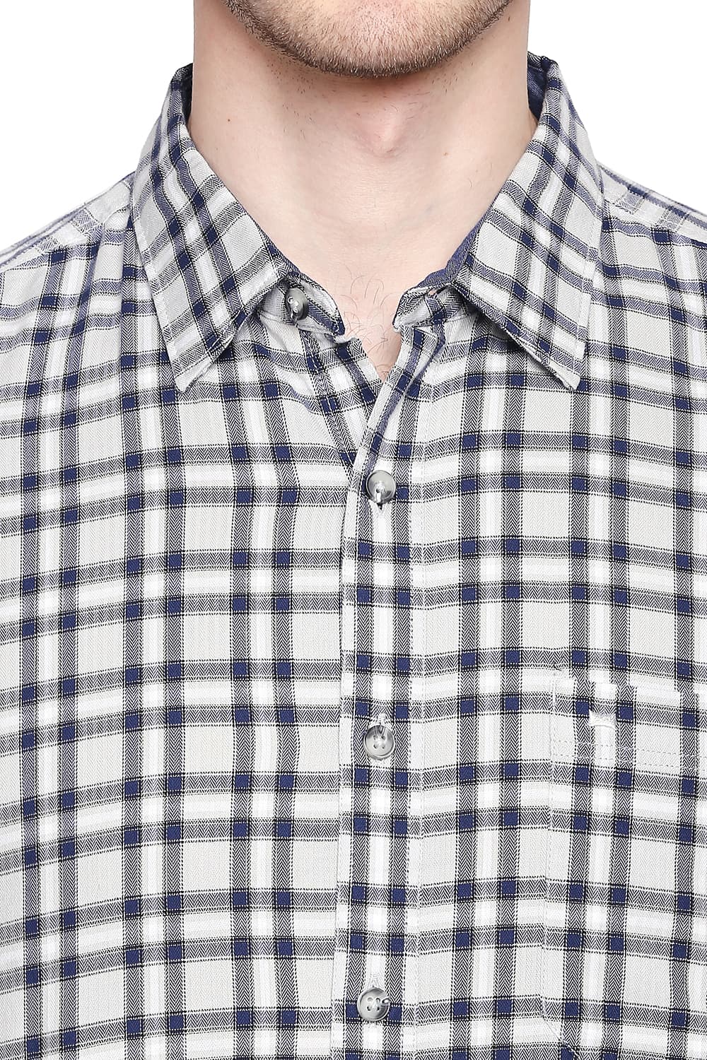 BASICS SLIM FIT CHECKS SHIRT