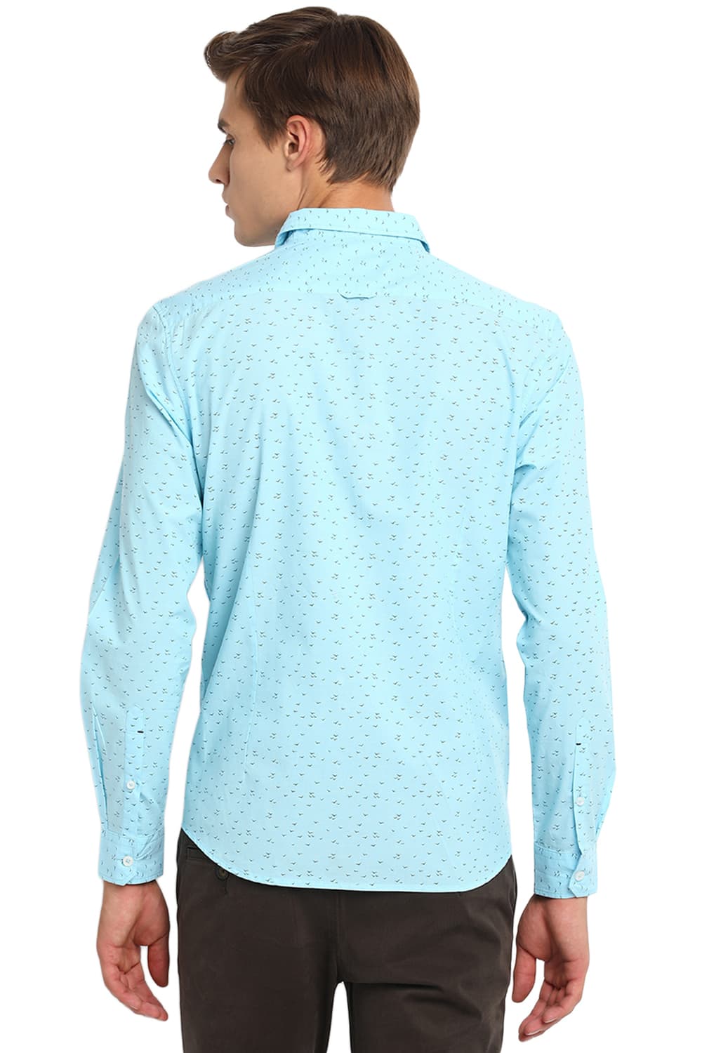 BASICS SLIM FIT PRINTED SHIRT