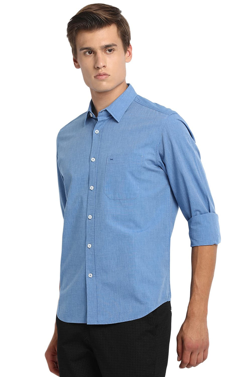 BASICS SLIM FIT FIL A FIL SHIRT