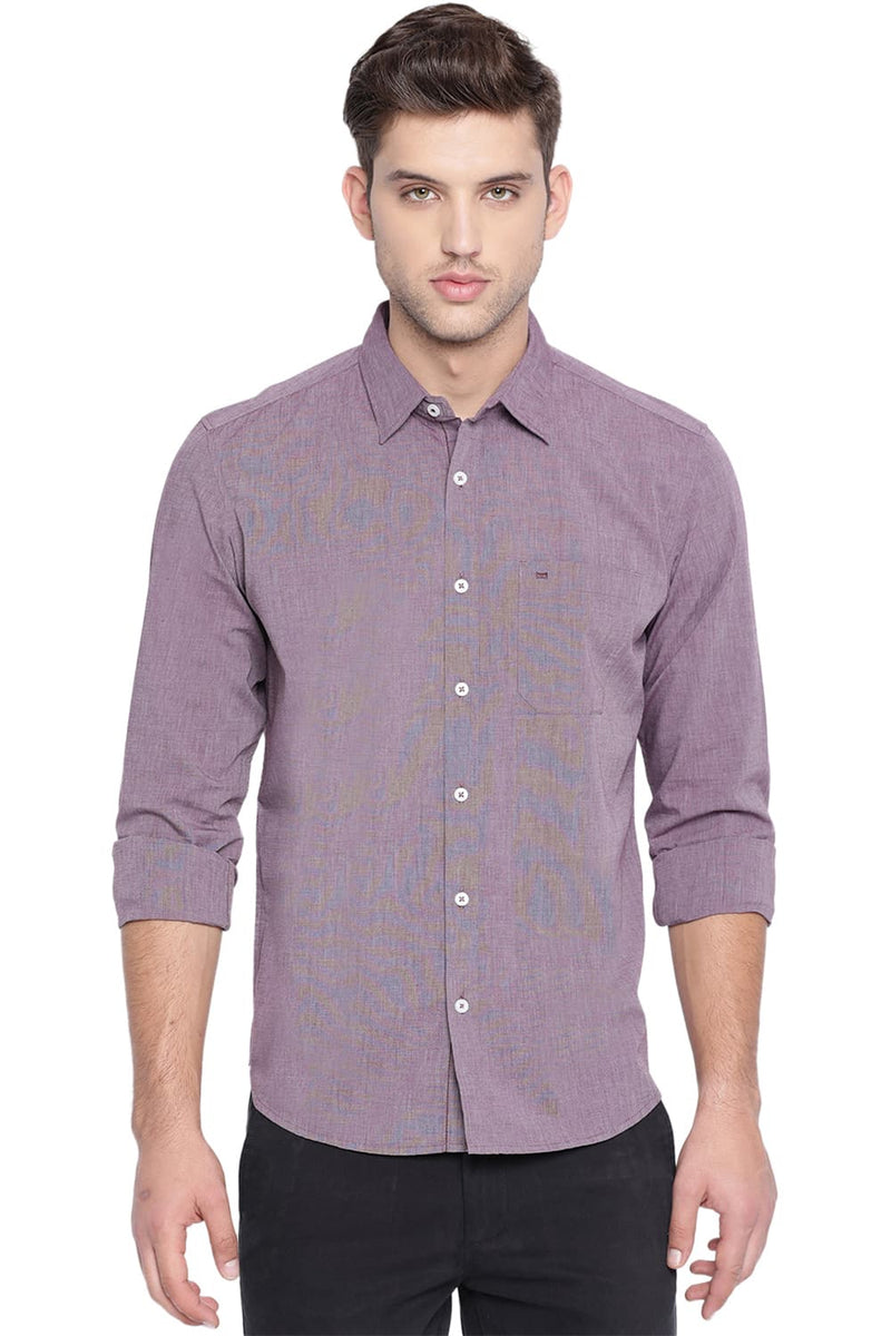 BASICS SLIM FIT FIL A FIL SHIRT