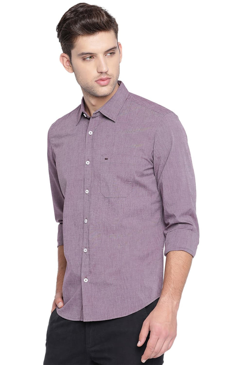 BASICS SLIM FIT FIL A FIL SHIRT