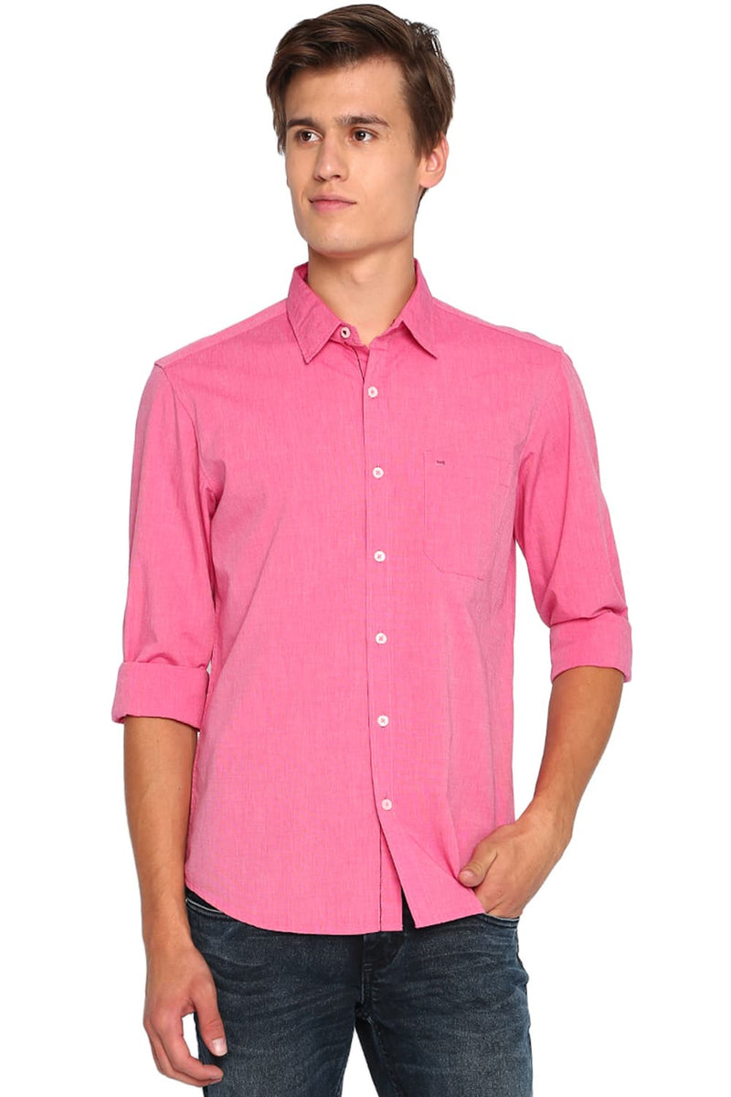 BASICS SLIM FIT FIL A FIL SHIRT