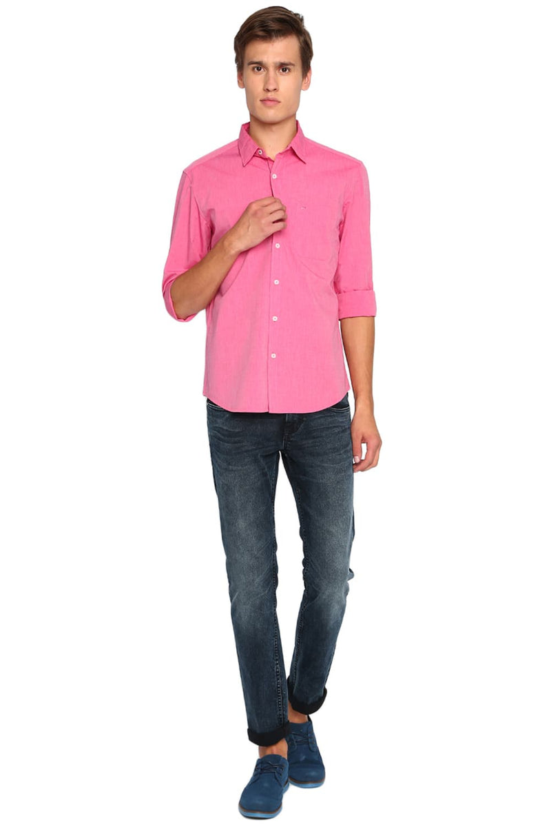 BASICS SLIM FIT FIL A FIL SHIRT