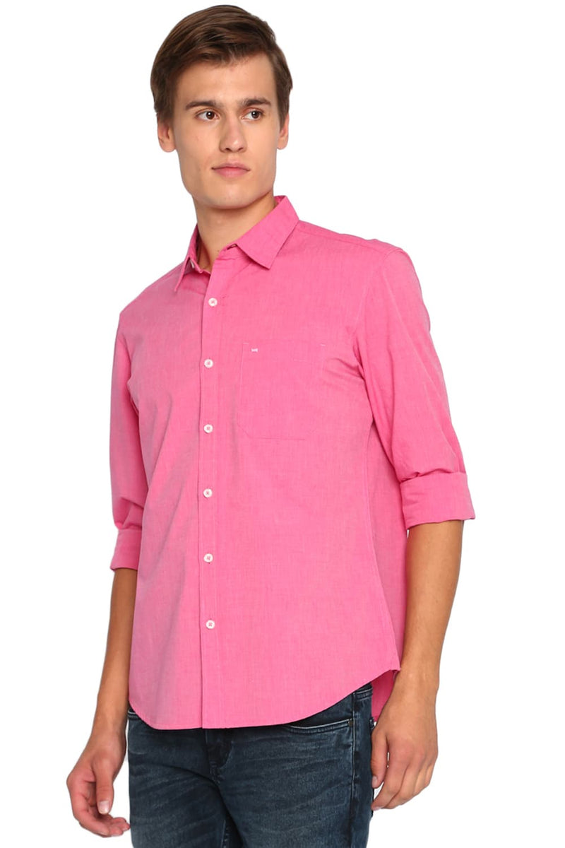 BASICS SLIM FIT FIL A FIL SHIRT