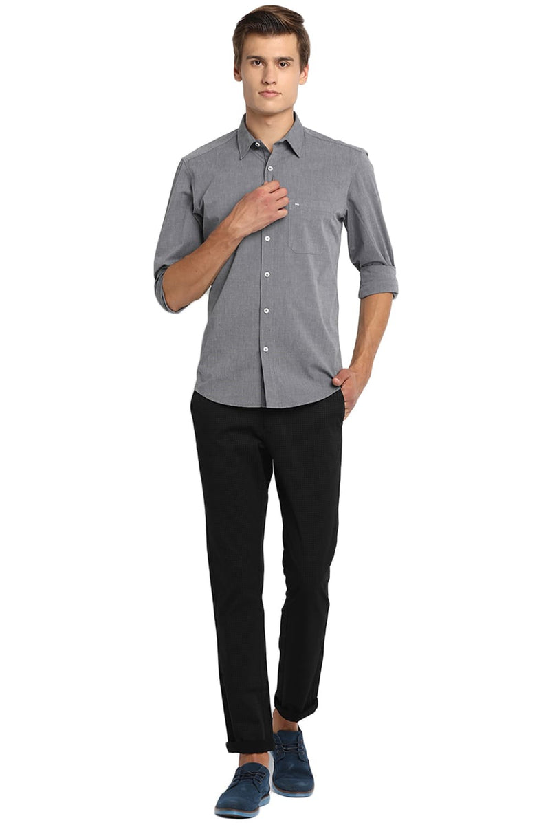 BASICS SLIM FIT FIL A FIL SHIRT