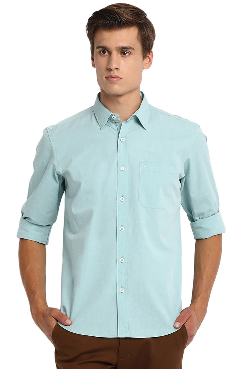 BASICS SLIM FIT FIL A FIL SHIRT