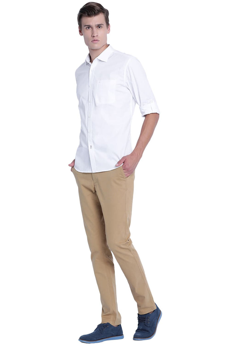 BASICS SLIM FIT TWILL SHIRT