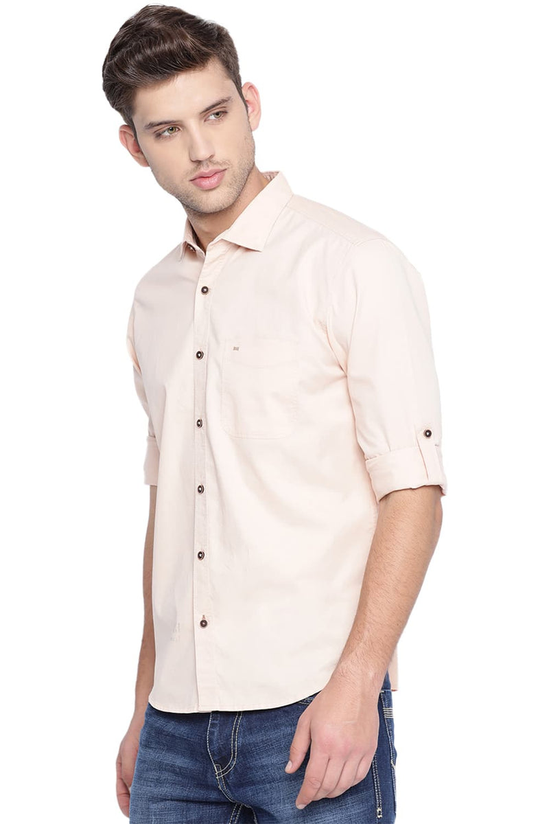 BASICS SLIM FIT TWILL SHIRT