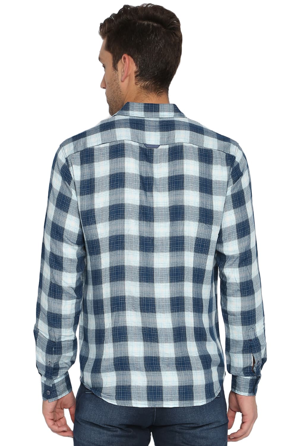 BASICS SLIM FIT CHECKS SHIRT