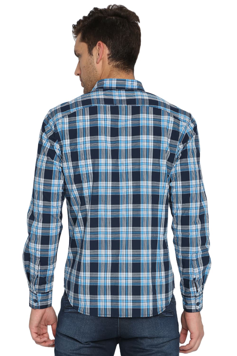 BASICS SLIM FIT CHECKS SHIRT