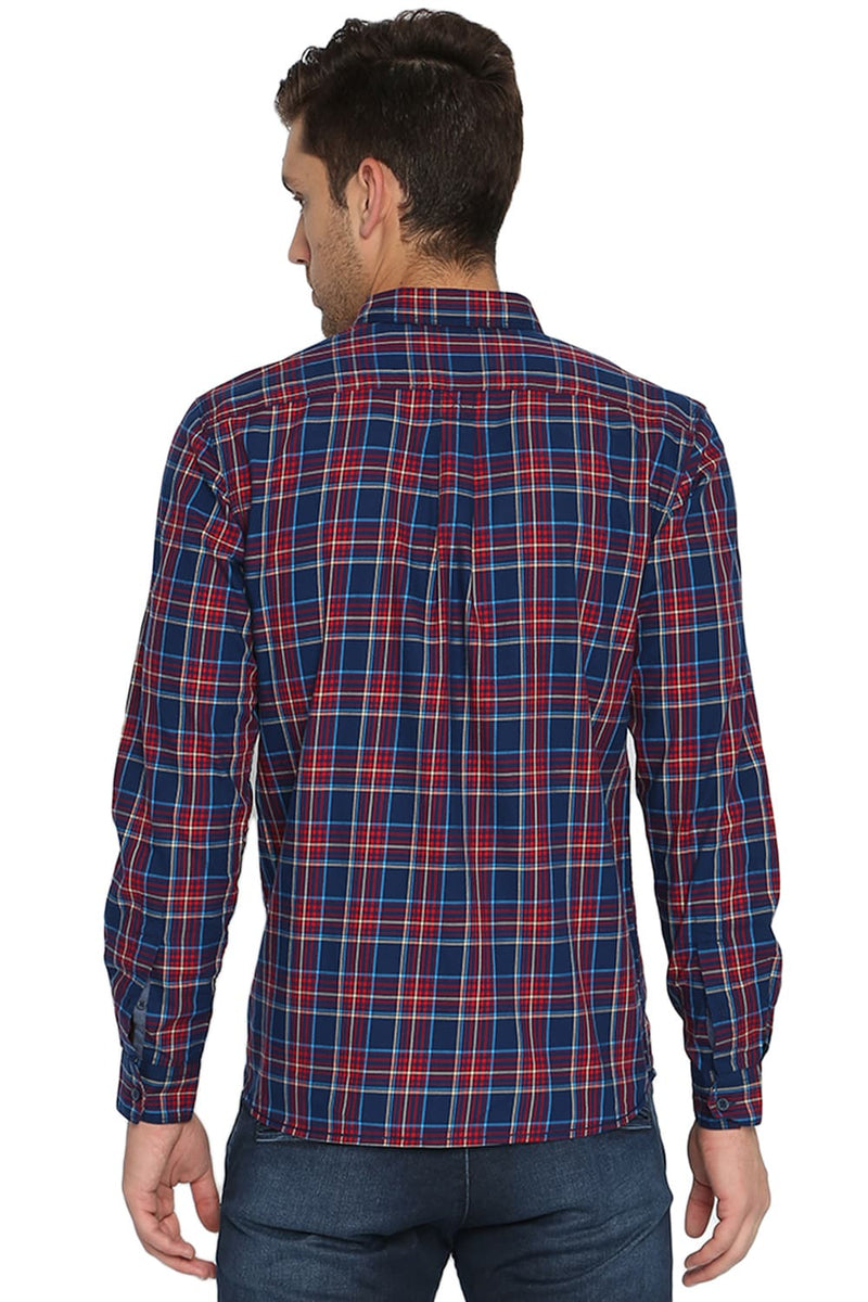 BASICS SLIM FIT CHECKS SHIRT