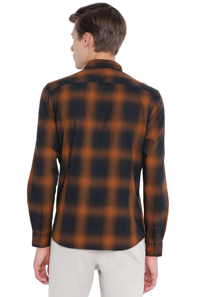 BASICS SLIM FIT CHECKS SHIRT