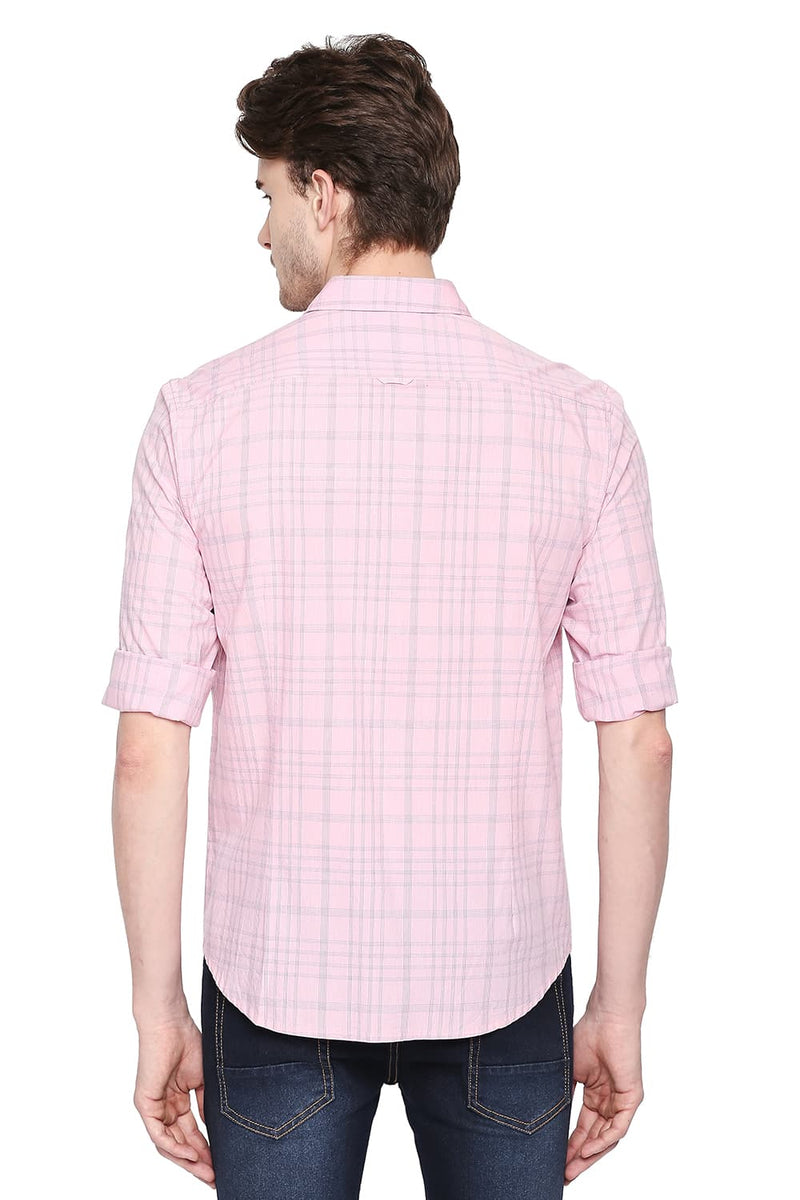 BASICS SLIM FIT CHECKS SHIRT