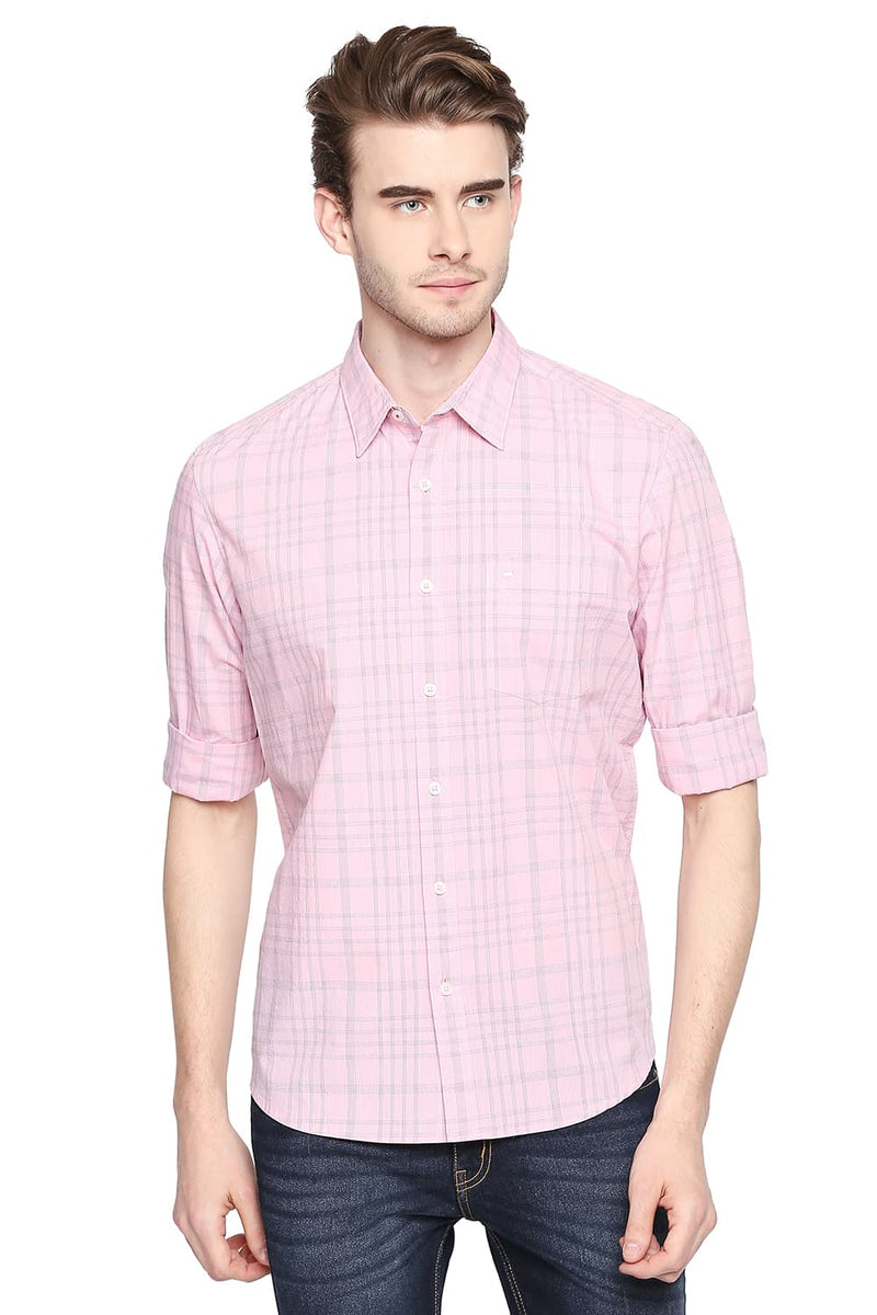 BASICS SLIM FIT CHECKS SHIRT