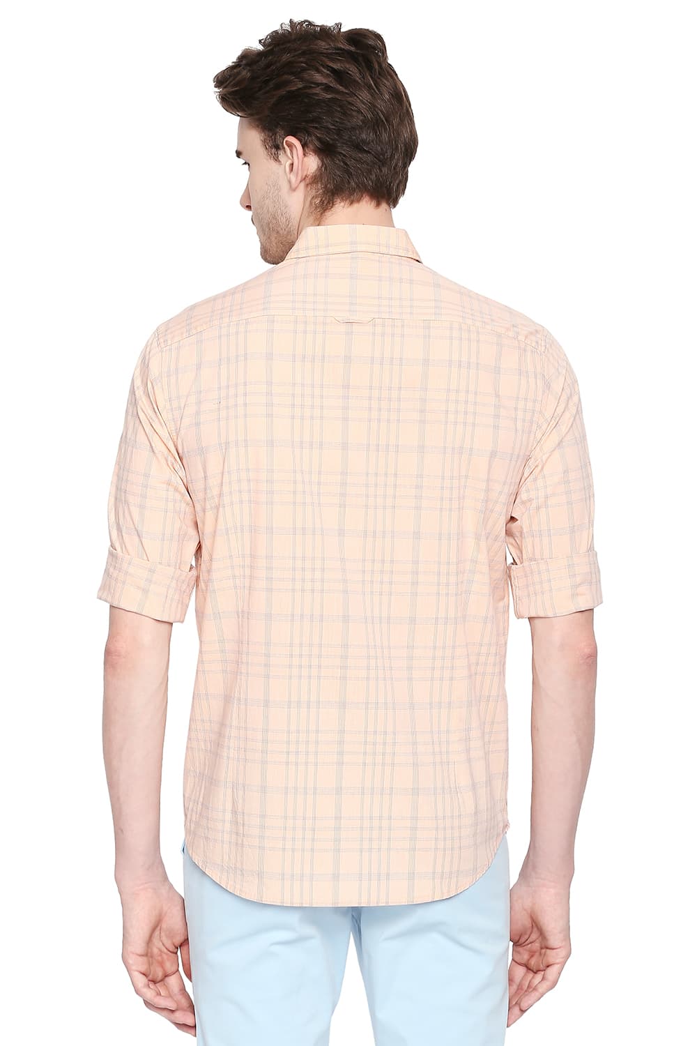 BASICS SLIM FIT CHECKS SHIRT