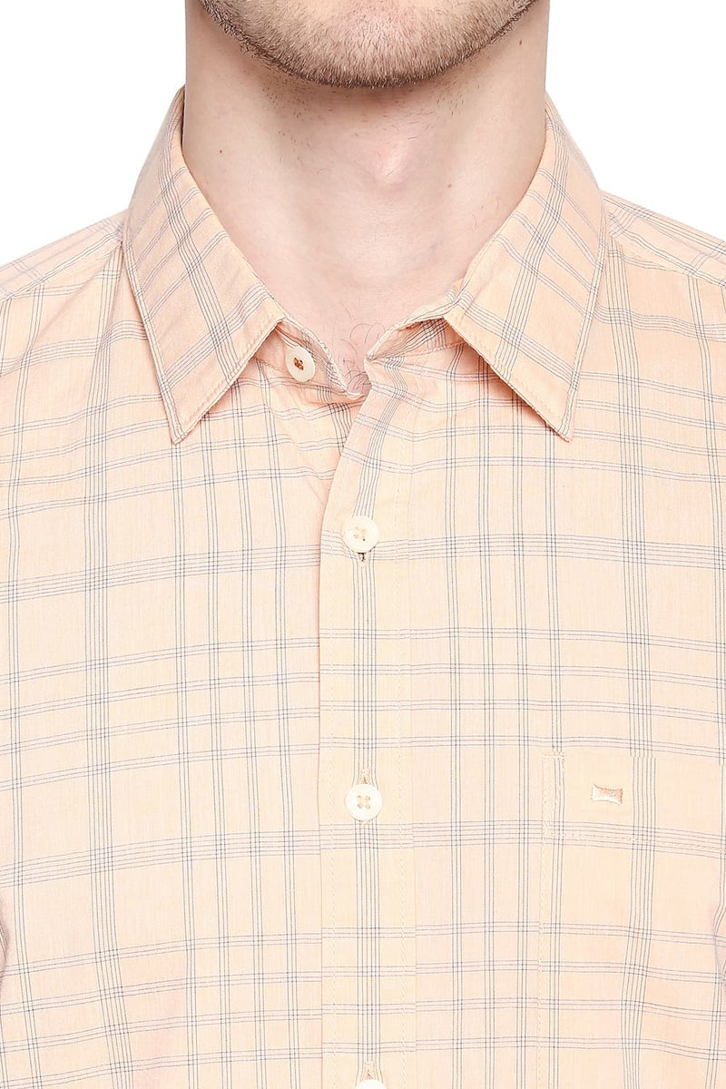 BASICS SLIM FIT CHECKS SHIRT