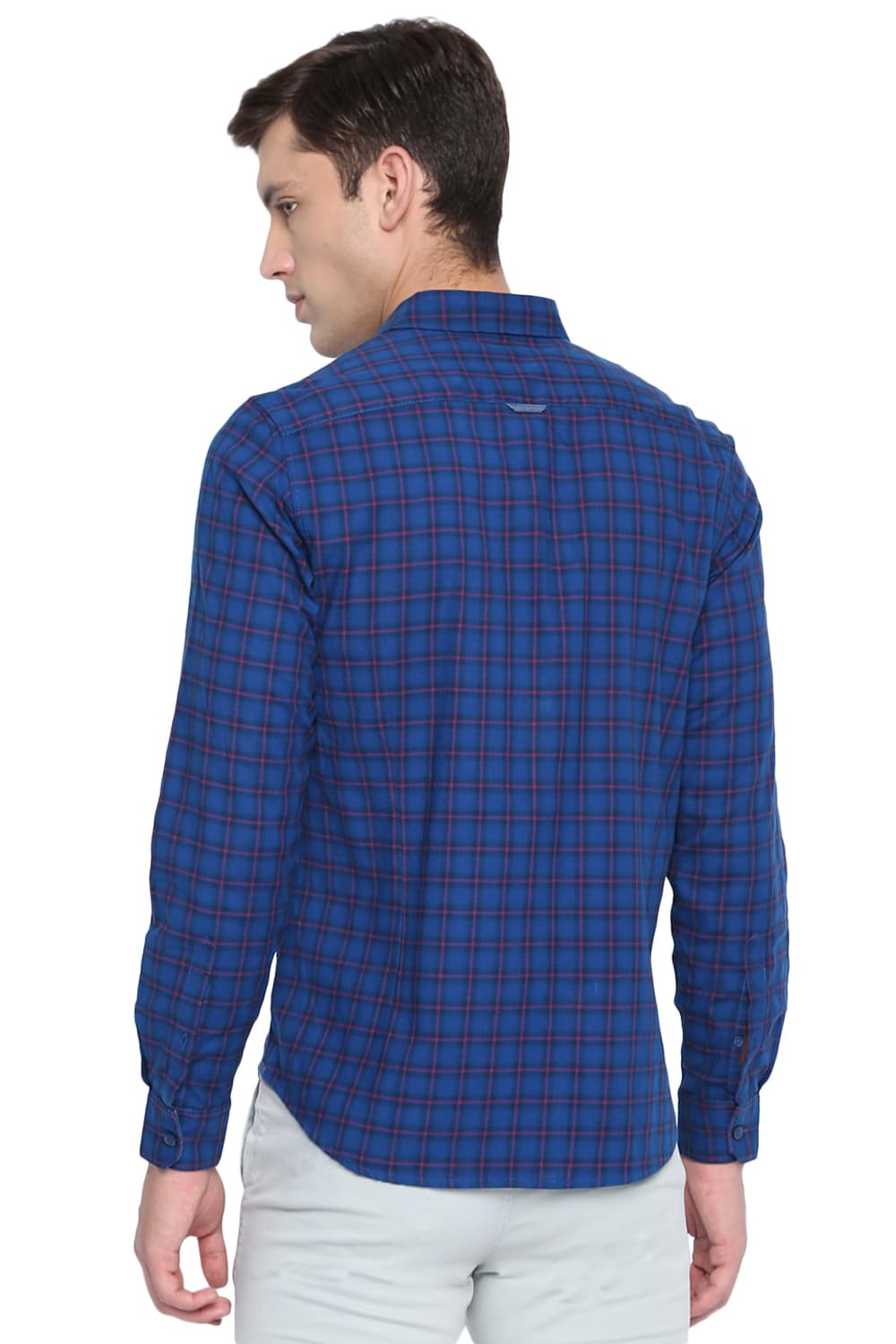 BASICS SLIM FIT CHECKS SHIRT